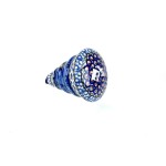 189 Bunzlau Kerstbal U408 Unikat